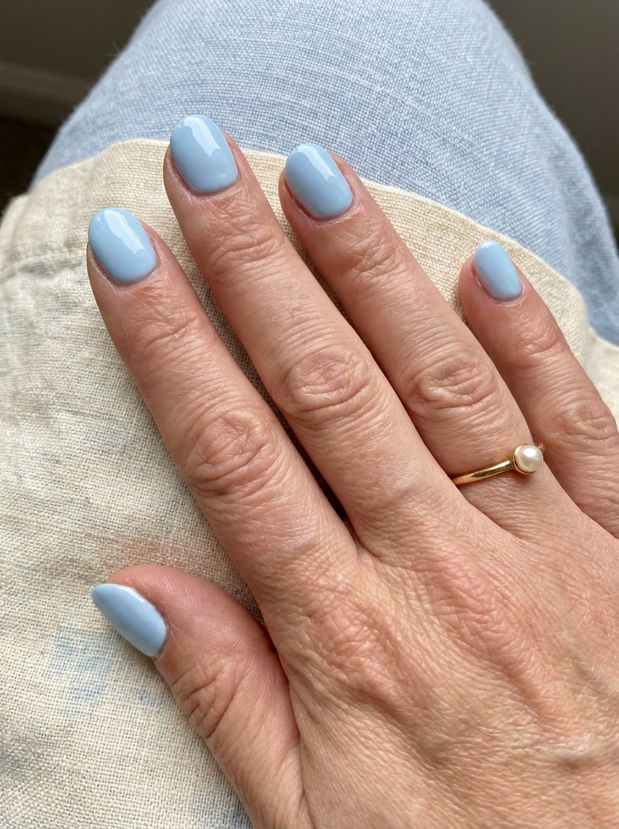 Baby Blue Gel Nägel als Gel Nägel Sommer Inspiration 2026
